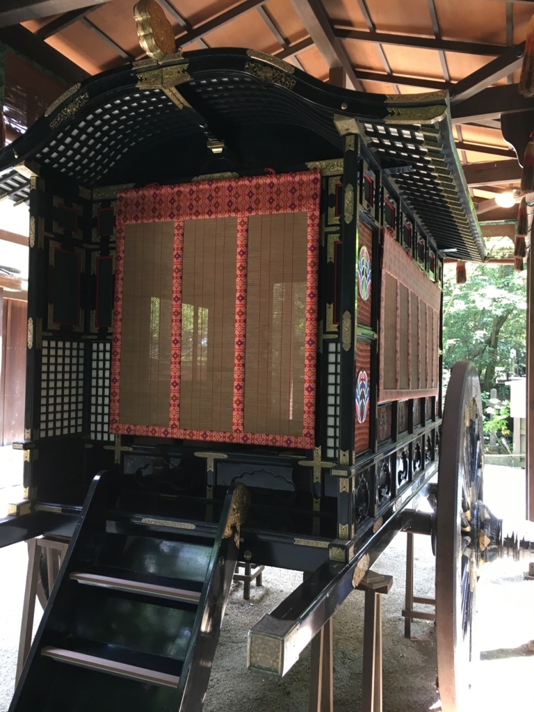 葵祭で使われる牛車