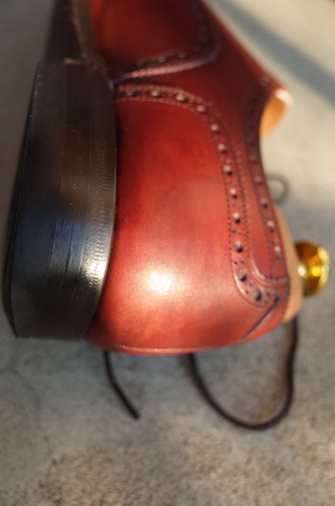 汚れが落ちた靴