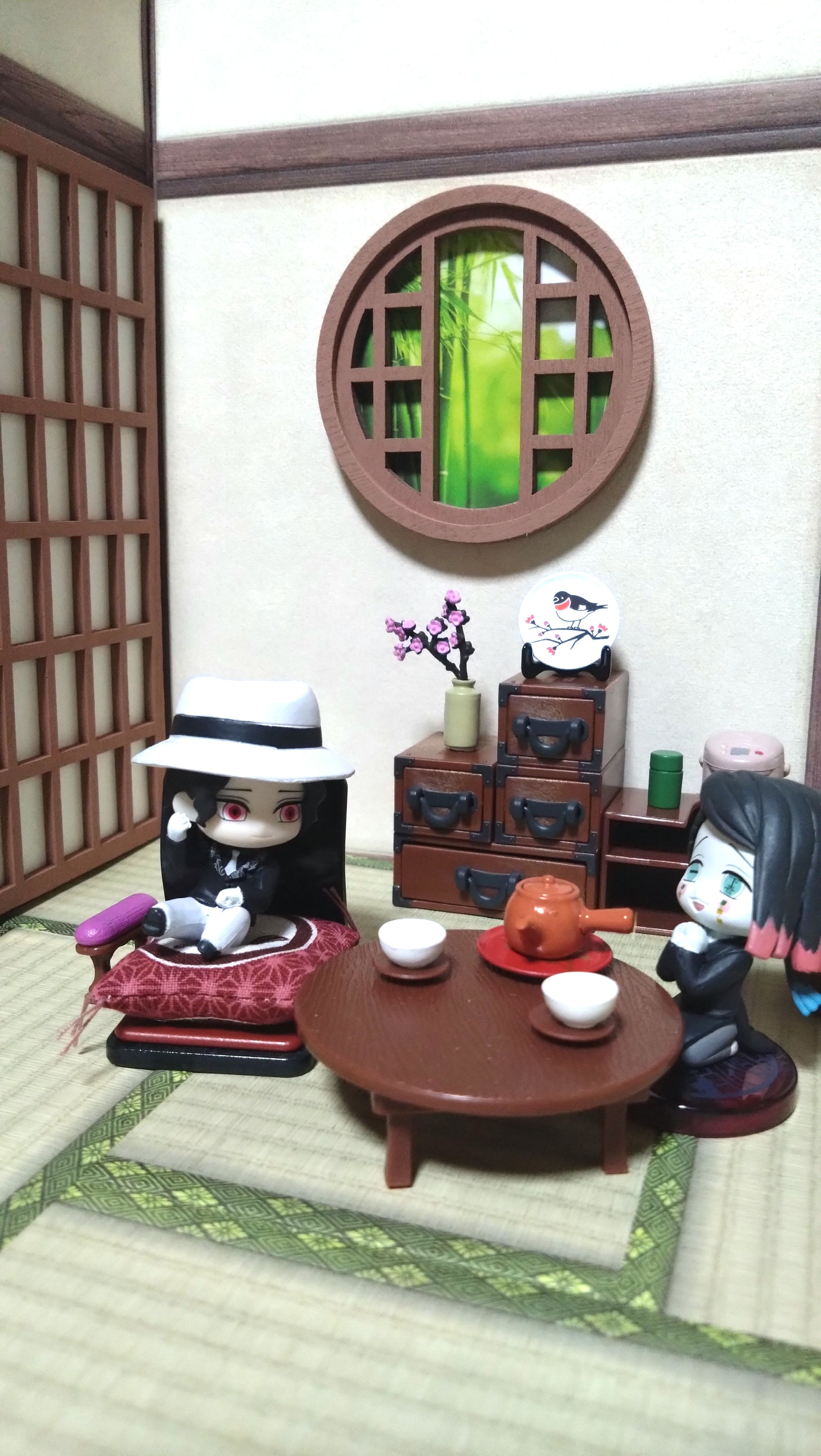 和室 ドールハウス セリアのドールハウス素材追加した - ミャオ助の