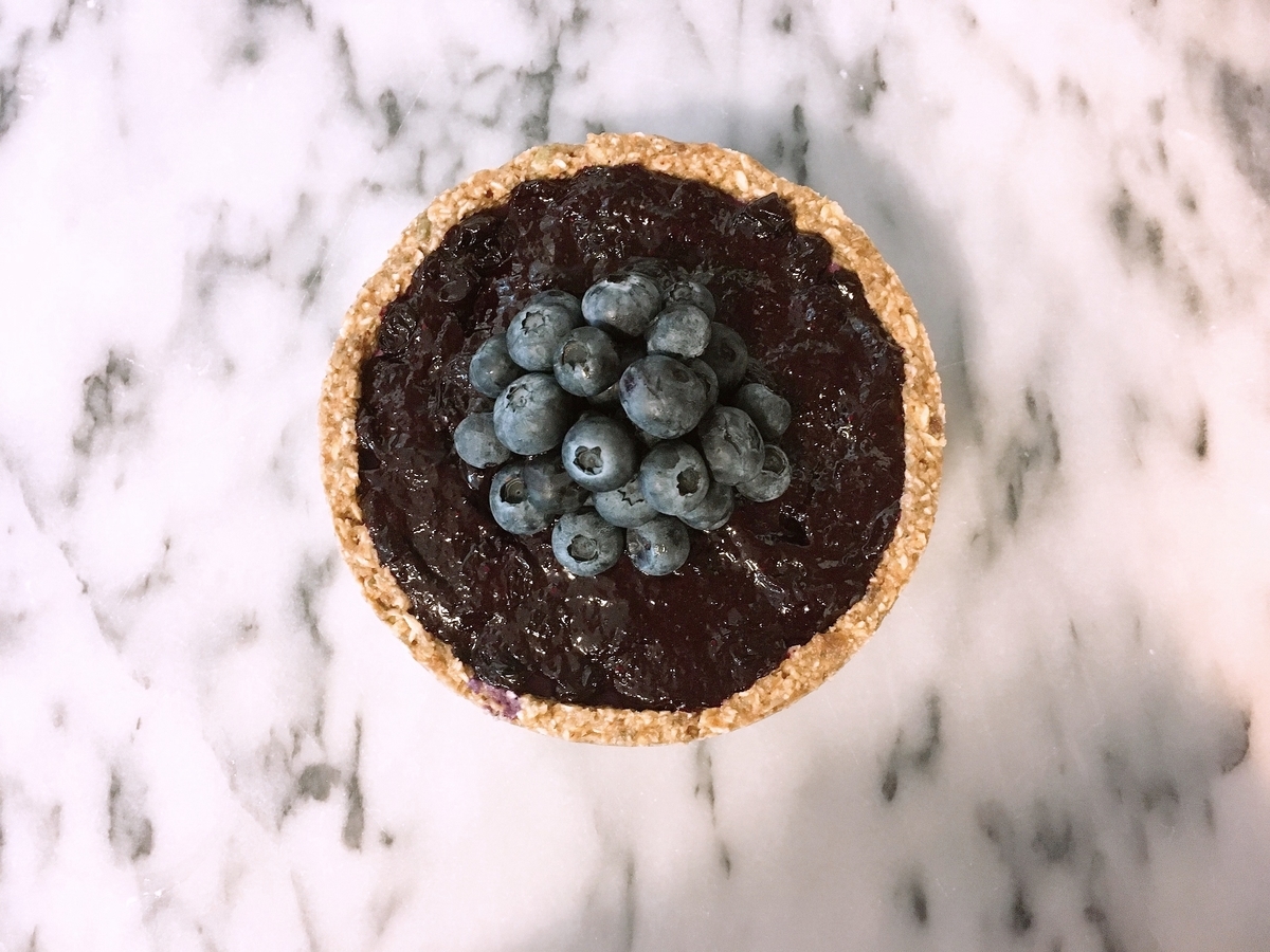 Vegan No-Bake Blueberry Cheesecake