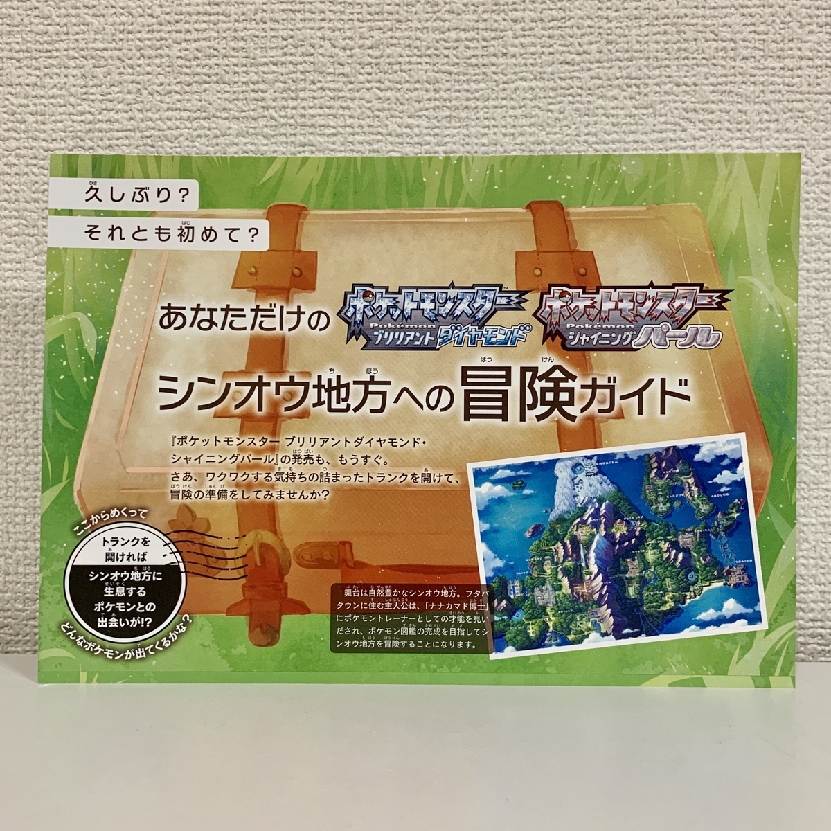 ダイパリメイク あなただけのシンオウ地方への冒険ガイド 配布中 ポケモンセンターnakayama