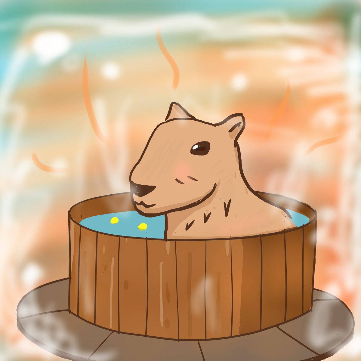 カピバラ温泉でいやされたい Pikapikapi Artのブログ