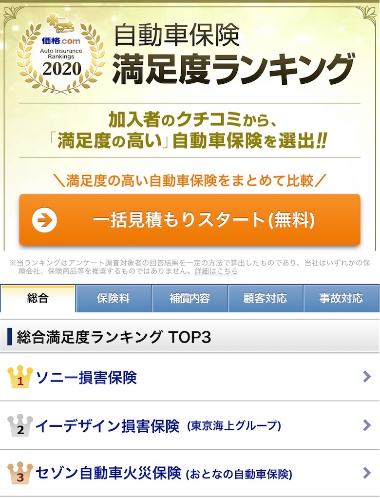 おりても特約 が決め手 東京海上日動からソニー損保へ ネット自動車保険にしてみた ニコッと雑記 Pinkniko Blogs