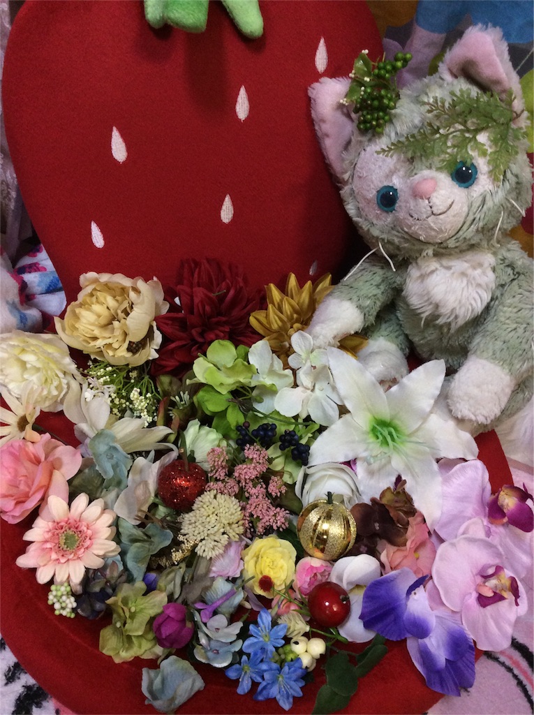 ユザワヤの980円造花の福袋 インド舞踊 絵画モデルで活躍中のねことぬいぐるみの人形劇ブログ ねこのピンクハッピーライフ