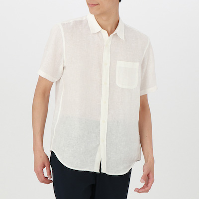 無印 フレンチリネン メンズ シャツ 大人のカジュアルダウンにぜひおすすめ リネン特集第5弾 メンズシャツのおすすめ4アイテム やだ また無印 着てる