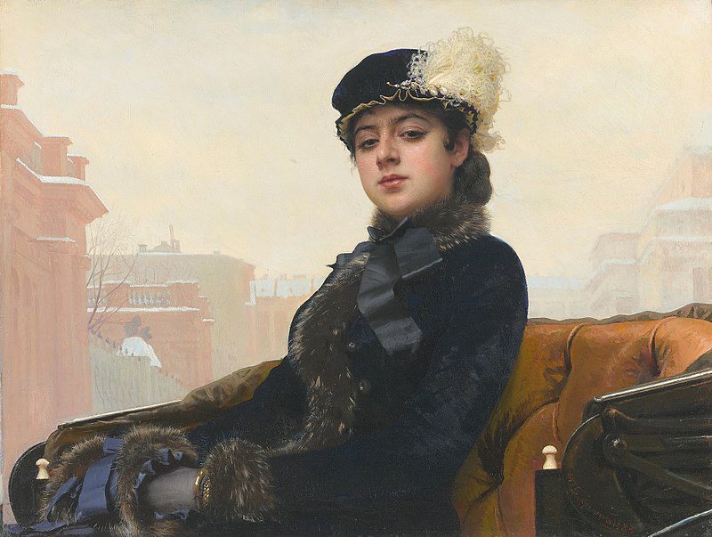 イヴァン·クラムスコイ　ソフィア·クラムスカヤの肖像 ファッションの a of Portrait ファイル:Kramskoy Woman.jpg