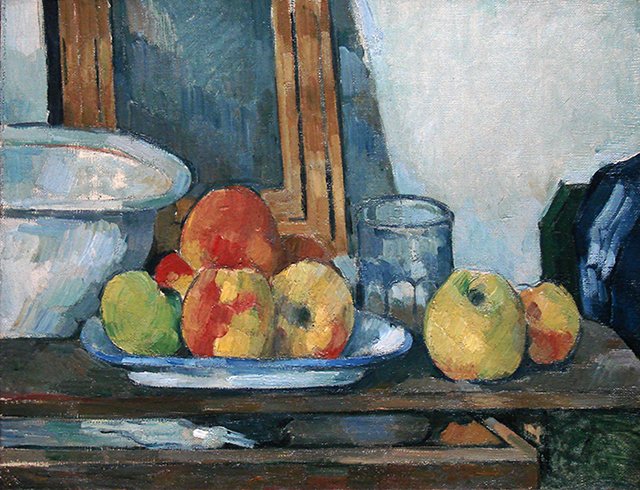 洋酒のある静物画 頭蓋骨のある静物 | ポール・セザンヌ