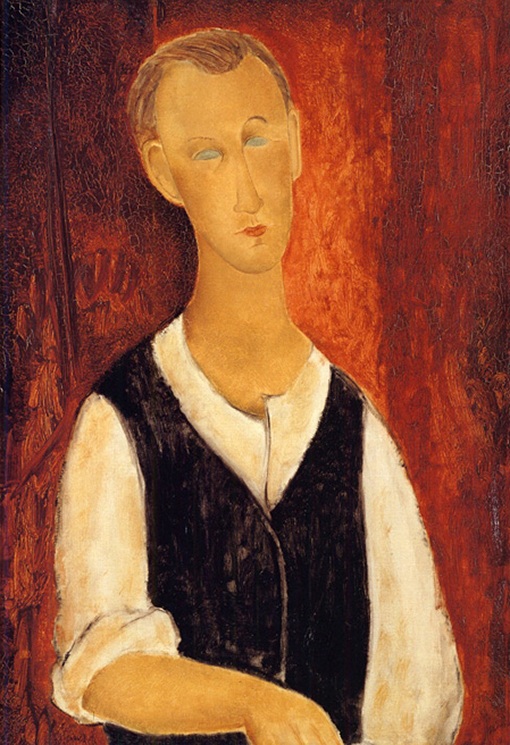 アメデオ モディリアーニ、【若い女の胸像】、希少画集画より