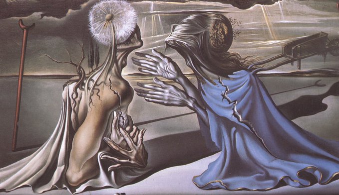 サルバドール・ダリ【姿の見えない眠る人、馬、獅子】　 高級画集画 サルバドール・ダリ 「姿の見えない眠る人、馬、獅子」 [940474
