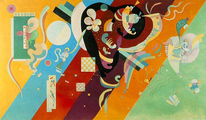 カンディンスキー、赤い色斑のある絵、希少な画集より、状態良好 ワシリー・カンディンスキー Part.7 - 愛に恋