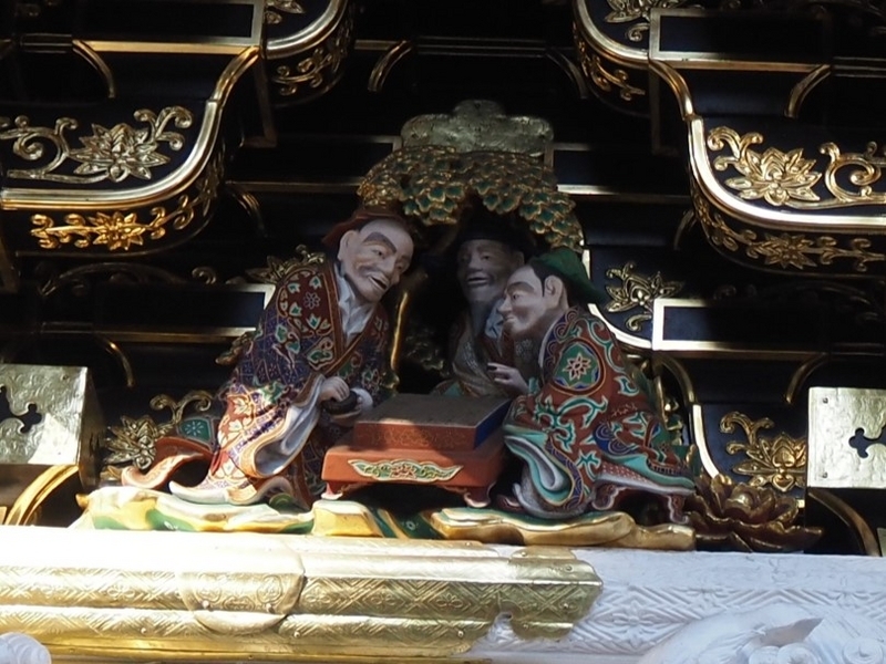 送料無料晴光作 最高峰明治時代銅製人物置物約49×34×36cm | ヤマダ