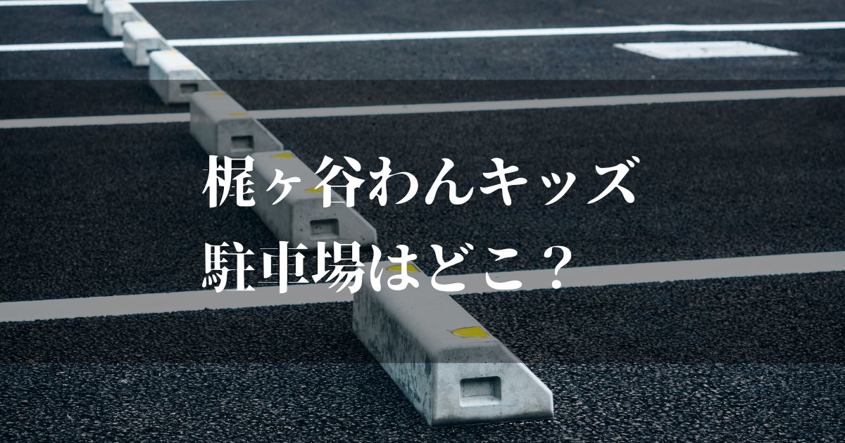 梶ヶ谷わんキッズの駐車場