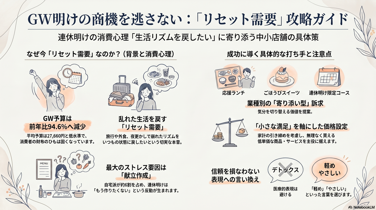 GW明けこそ商機｜リセット需要を狙え