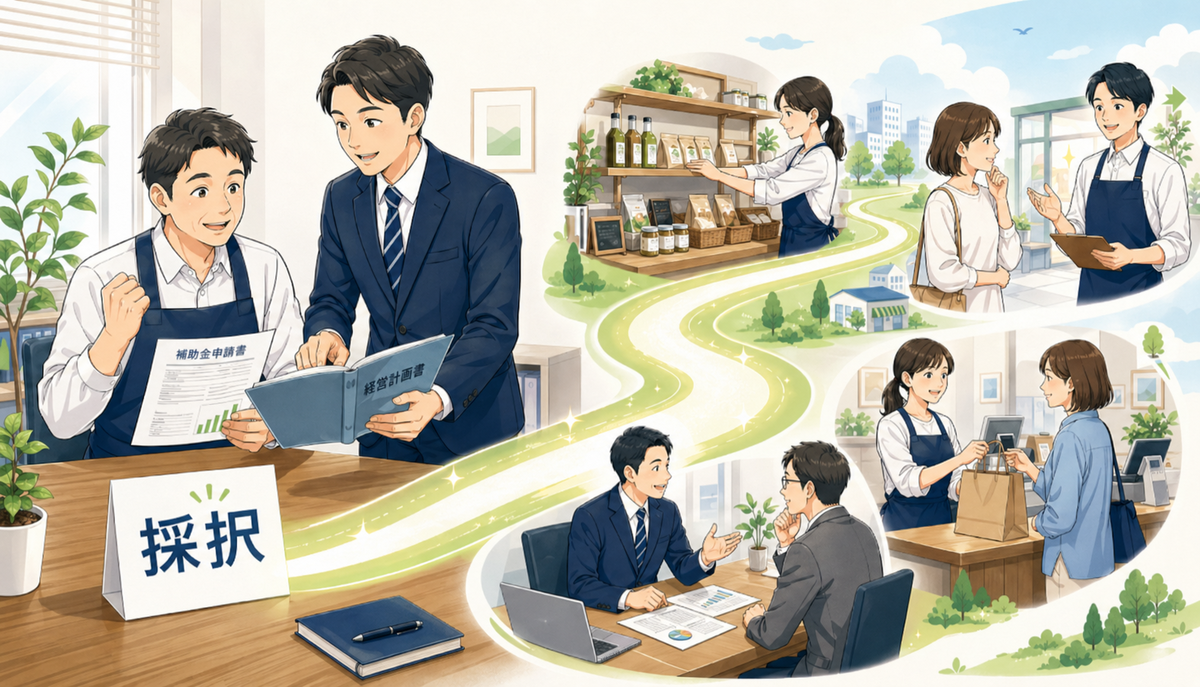 持続化補助金。採択後の道のり