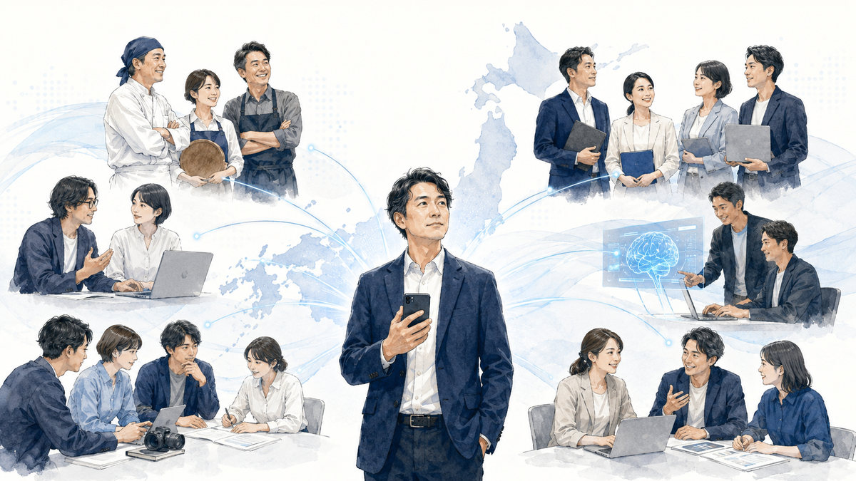 様々な人とXで交流する経営者