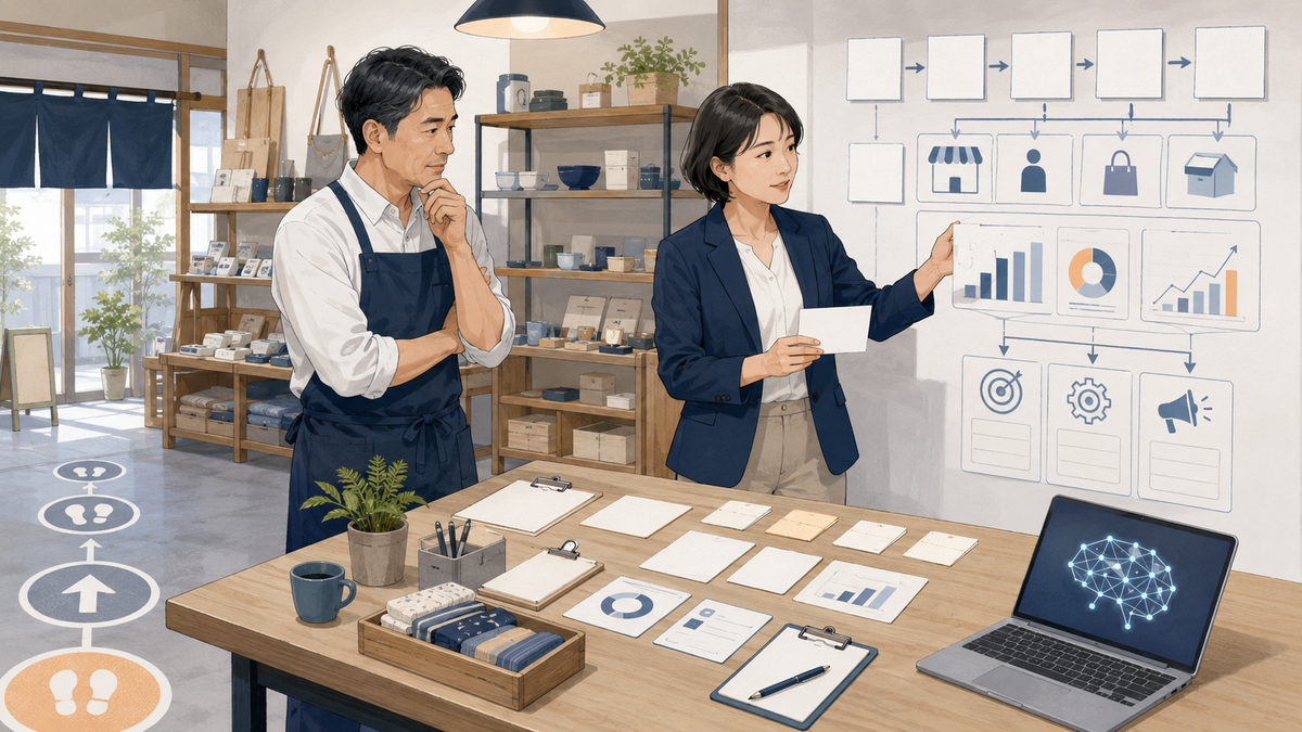 事業の勝ち筋を描く経営者と支援者