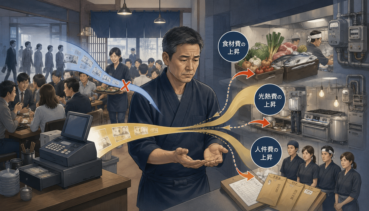 三重苦の中身｜食材・光熱費・人件費
