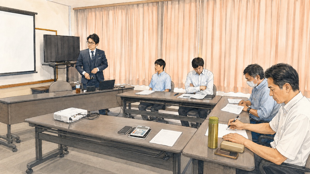 中村商工会議所の経営指導員研修会