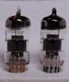 [tube]SIEMENS E88CC 1980s Halo Getter NO Splatter Shield (Left) / Matsushita 6DJ8 (Right)