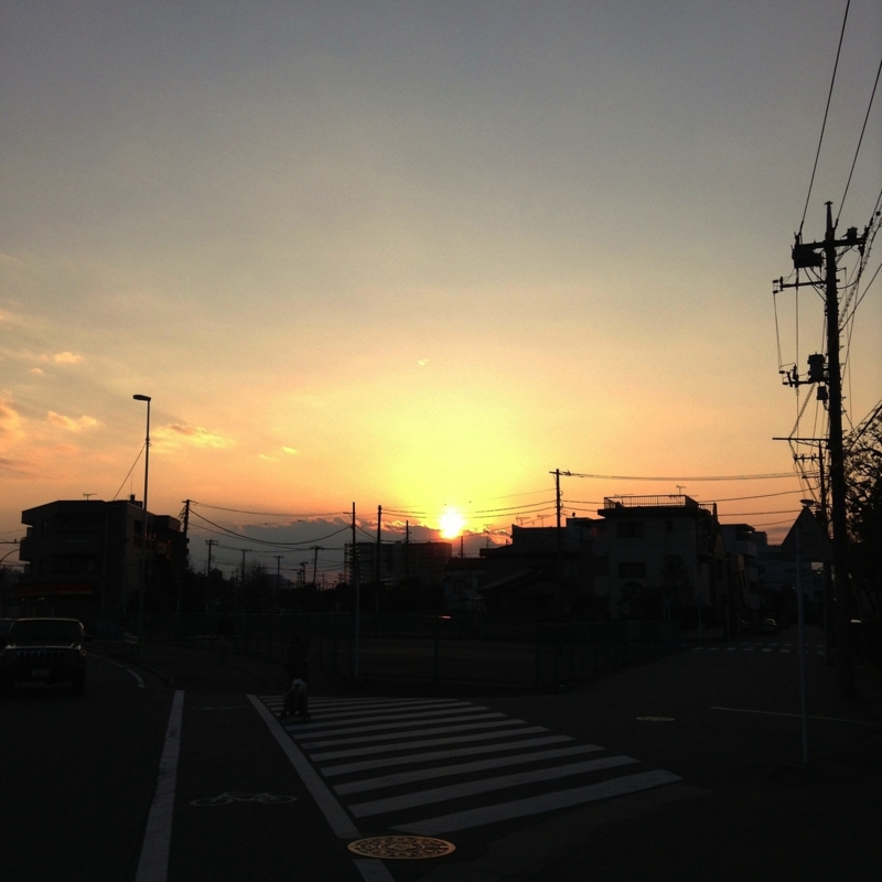 [街撮り][夕景][空撮り]