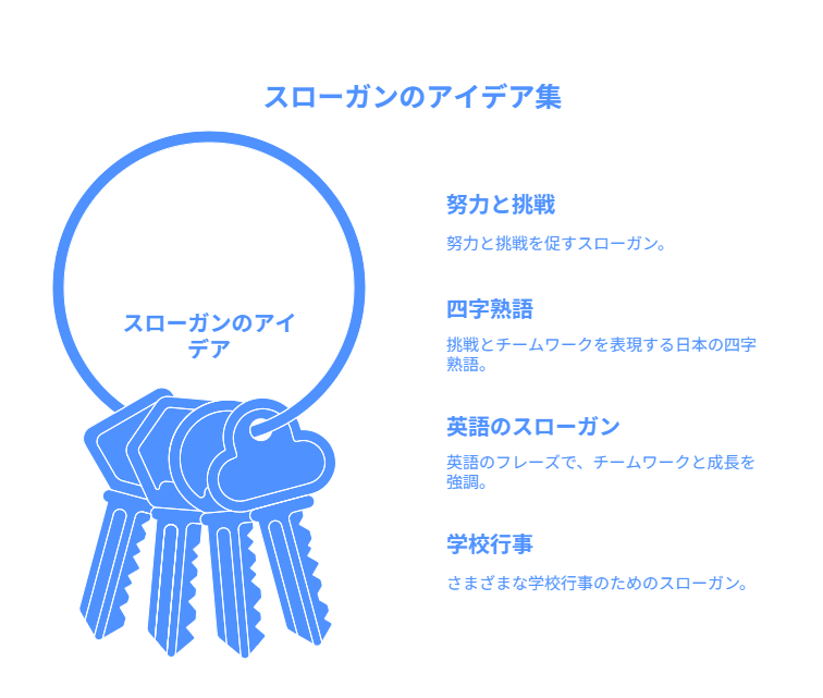 スローガンのアイデア集｜四字熟語＆英語フレーズ