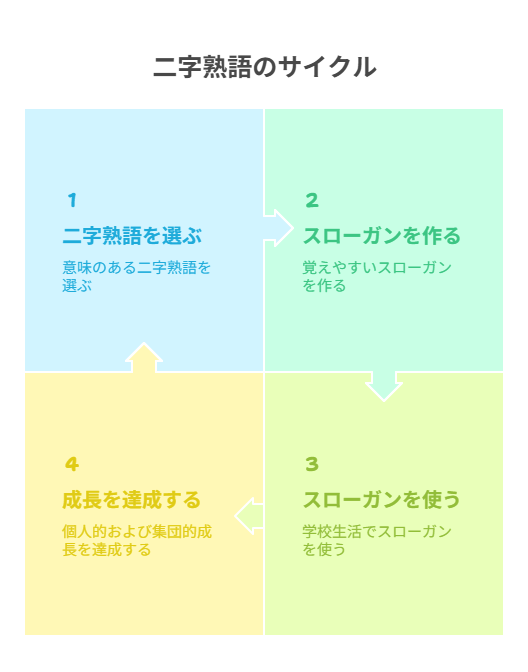  二字熟語で作るスローガン