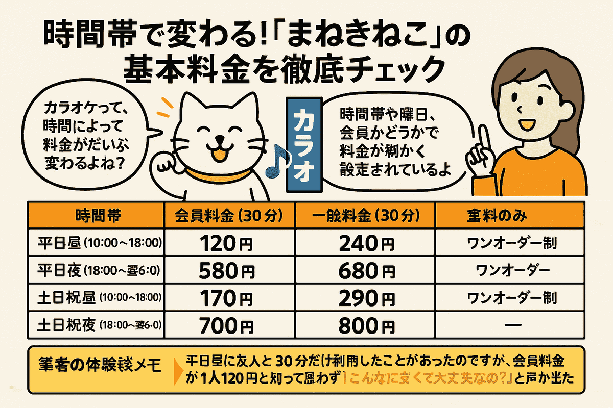 まねきねこ 料金 表 フリー タイム