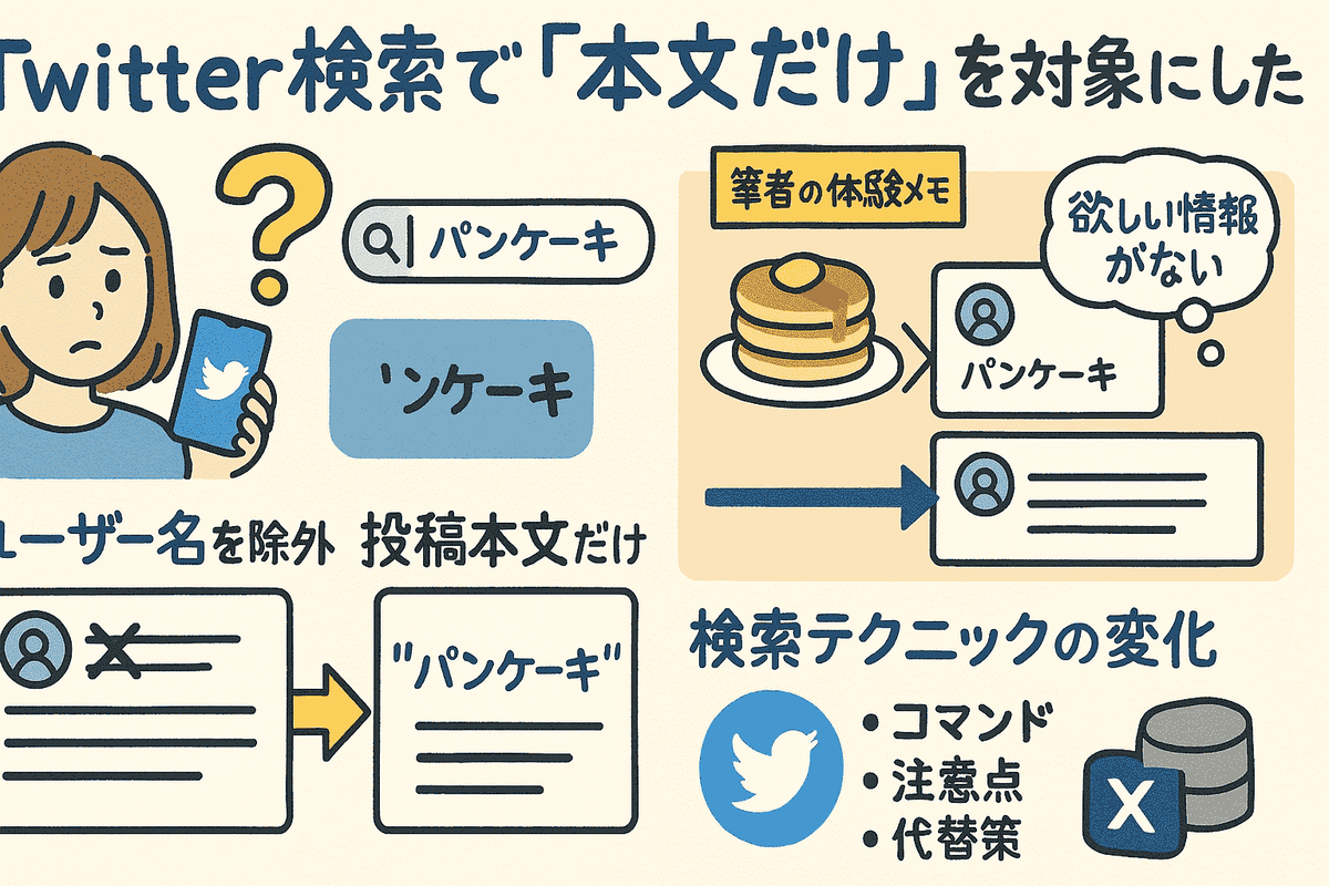 【2025年最新】Twitterで検索する際に本文のみをヒットさせる方法!ユーザー名を除外する方法は?