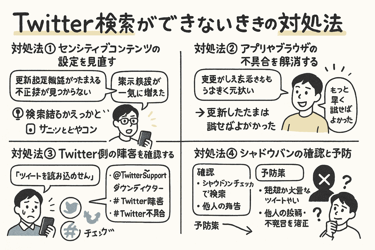 対処法①：センシティブコンテンツの設定を見直す