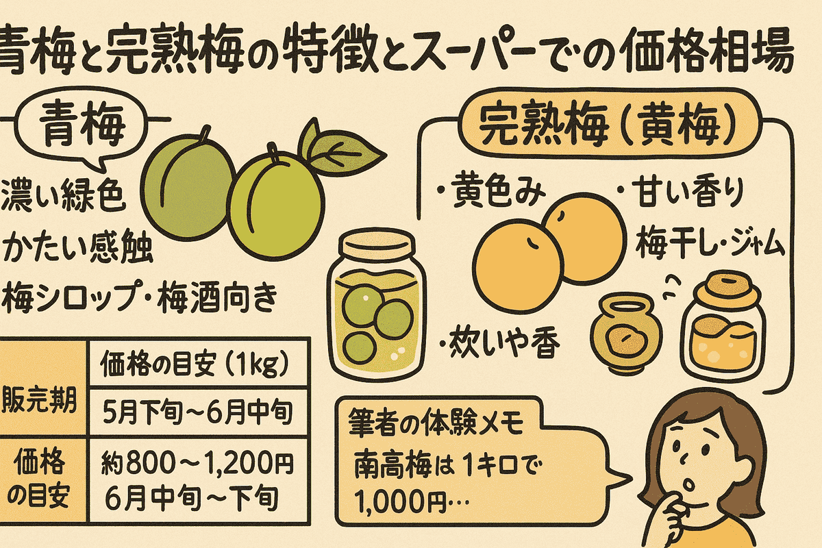 無農薬栽培 完熟南高梅(青梅) 4キロ 規格外品(D級) サイズ