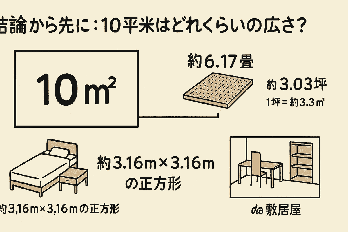 10 平方メートル 何 畳