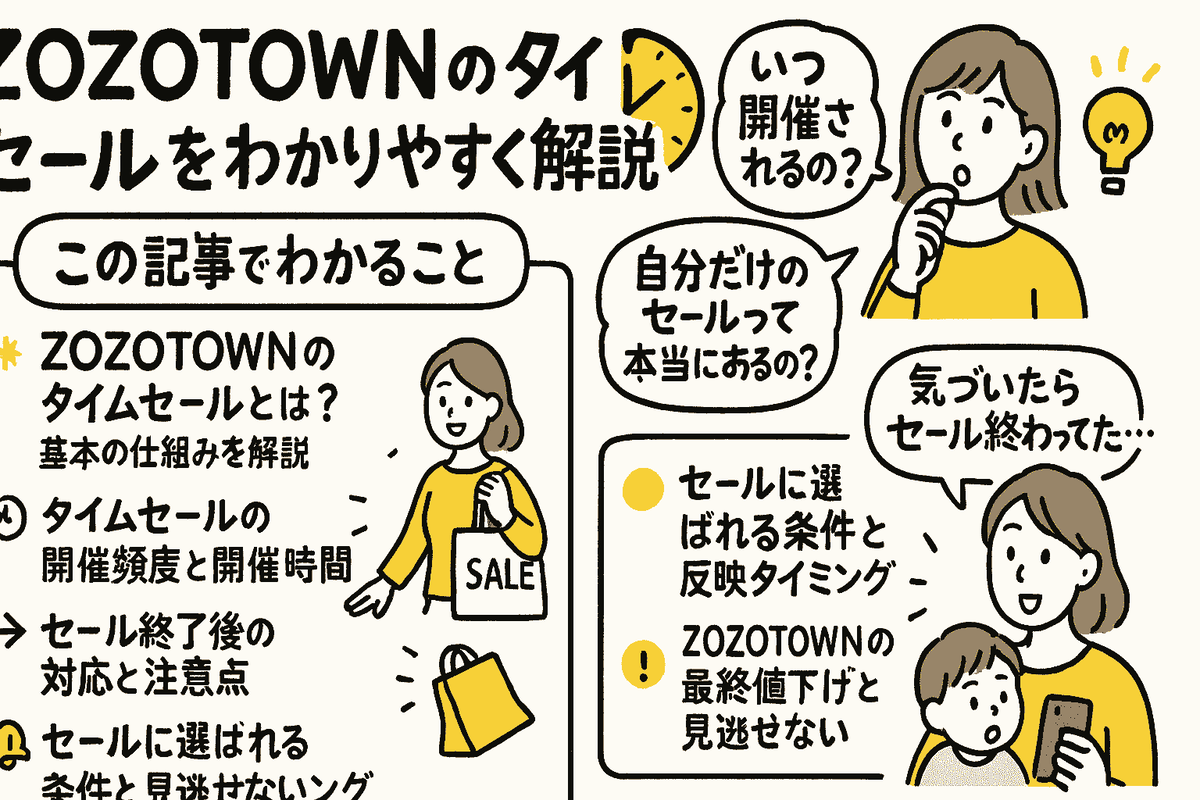 2025年版】ZOZOTOWNタイムセールはいつ？何時から？条件とお得な