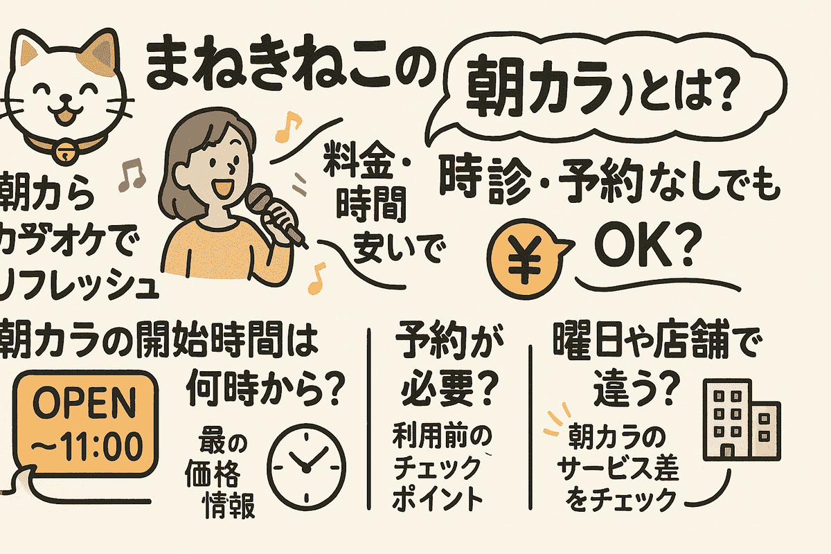まねきねこ 朝 カラ
