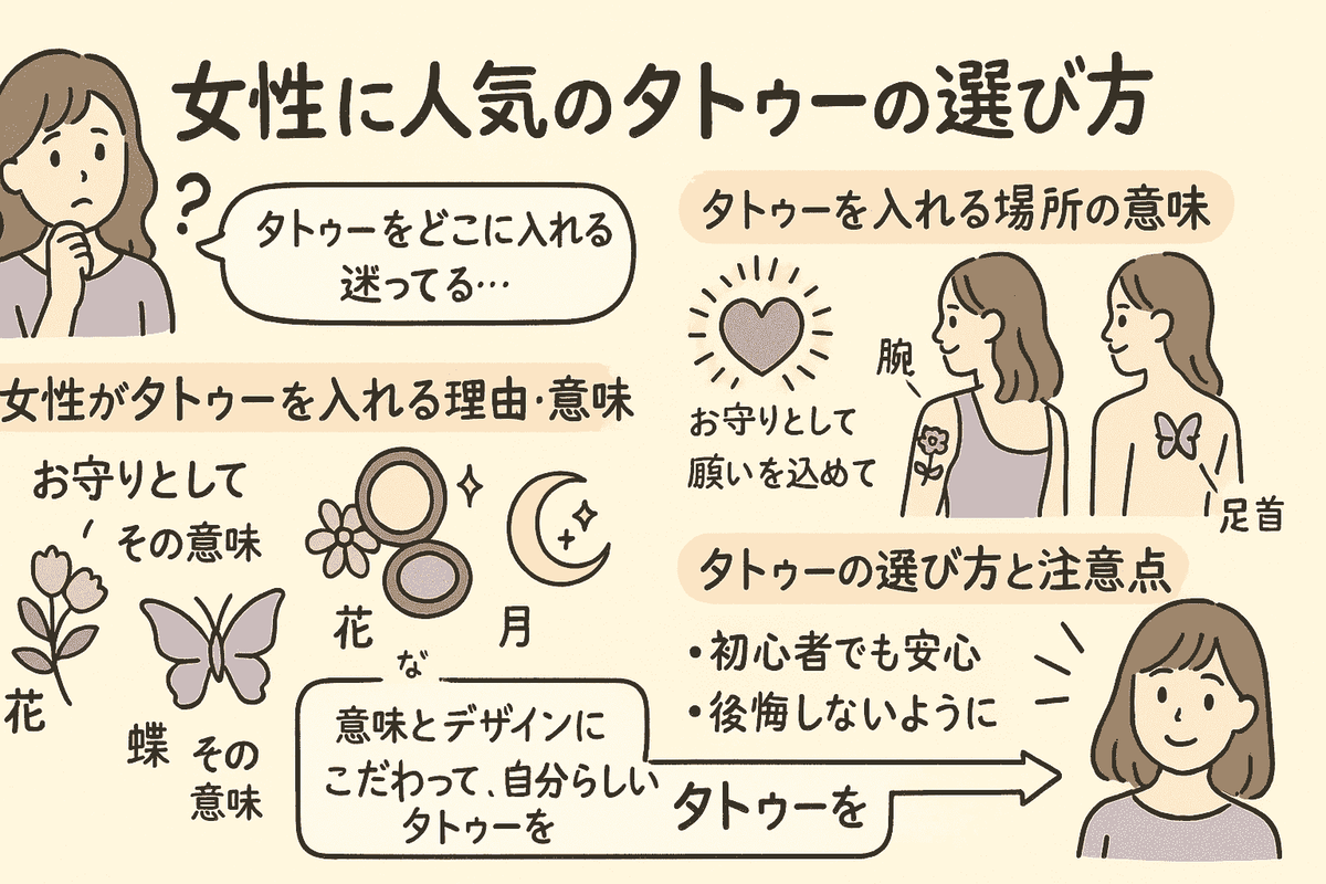 タトゥー 意味 場所