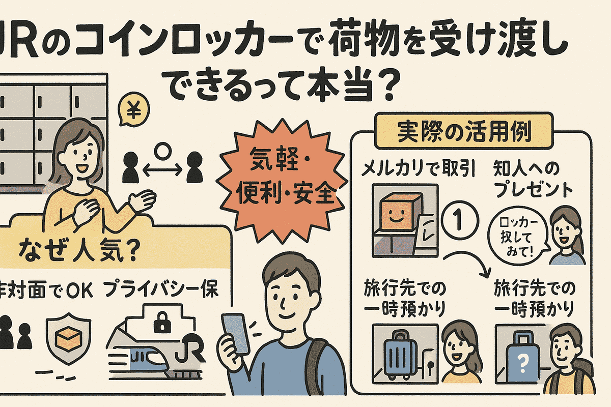 コインロッカーで荷物を受け渡す方法｜JR駅での使い方と注意点を解説 