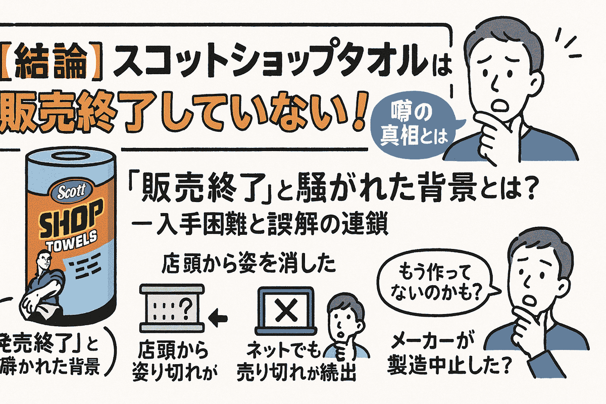 スコットショップタオルは販売終了してない！誤情報の真相と今買える 