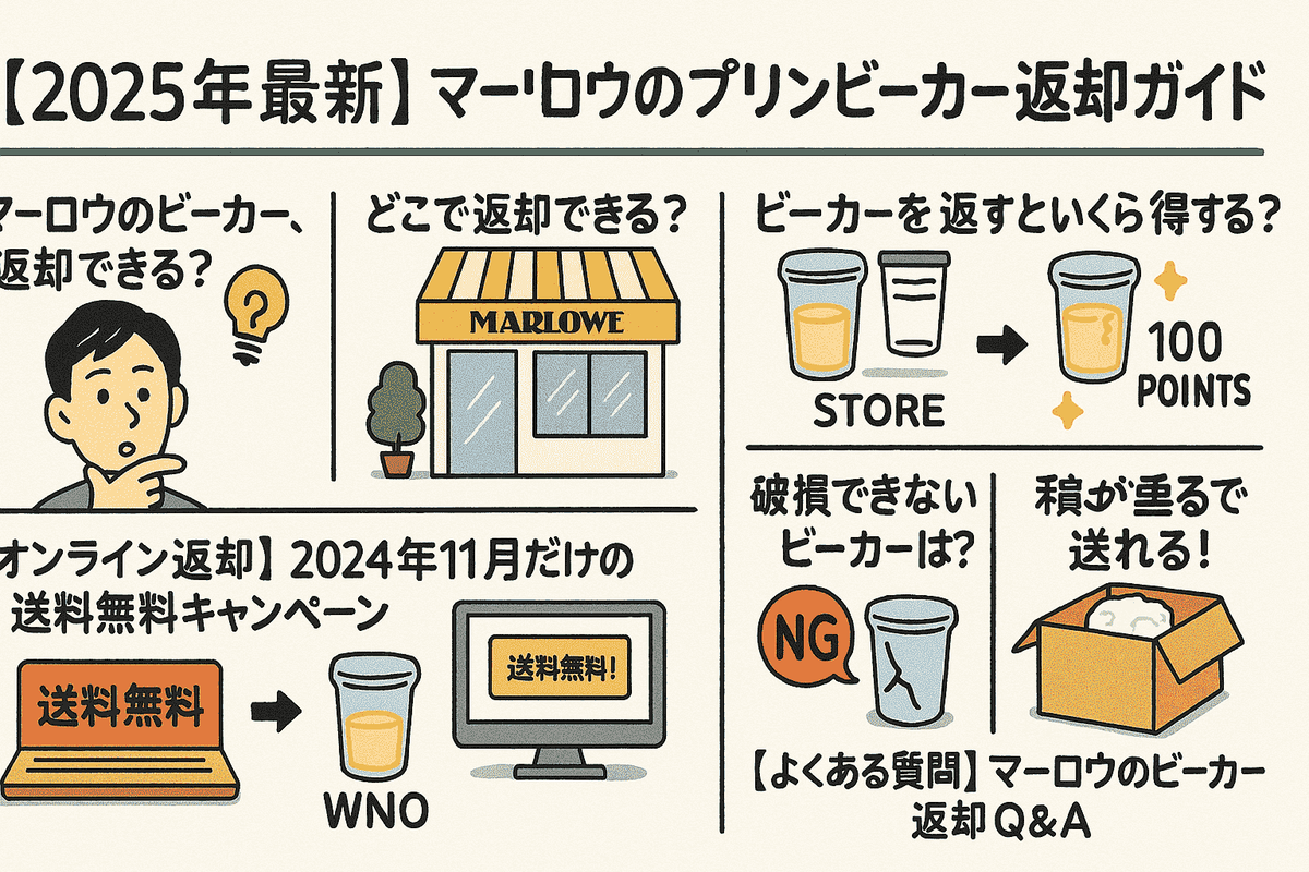 マーロウ プリン ビーカー 返却