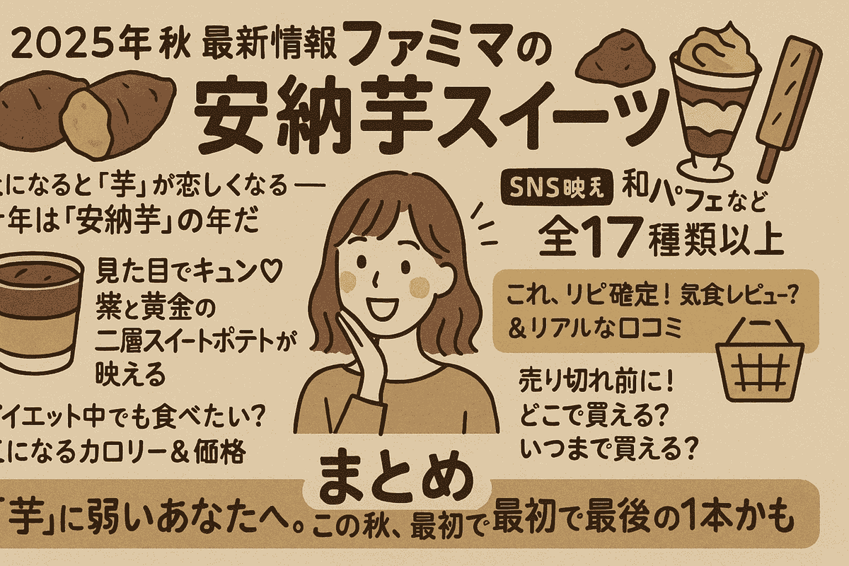 ファミマ秋限定「安納芋スイーツ」完全攻略｜見た目も味も大満足