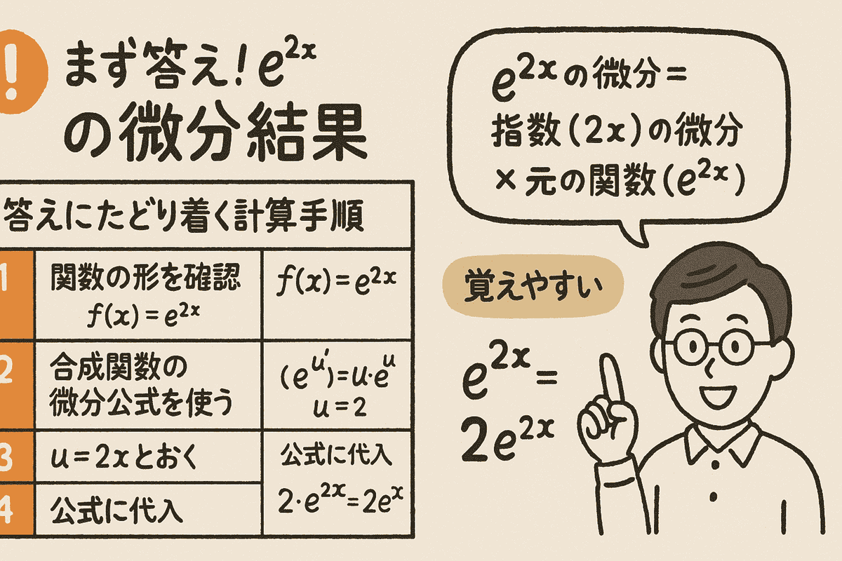 e2xの微分は?公式・積分・応用まで完全解説 - oyakudachi’s diary