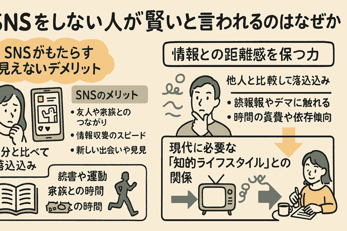 sns しない 人 賢い
