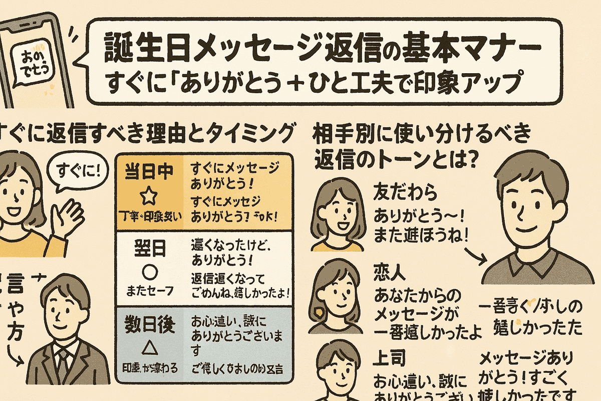 【保存版】誕生日メッセージの返信マナー&例文|友達・恋人・上司別に紹介 - oyakudachi’s diary