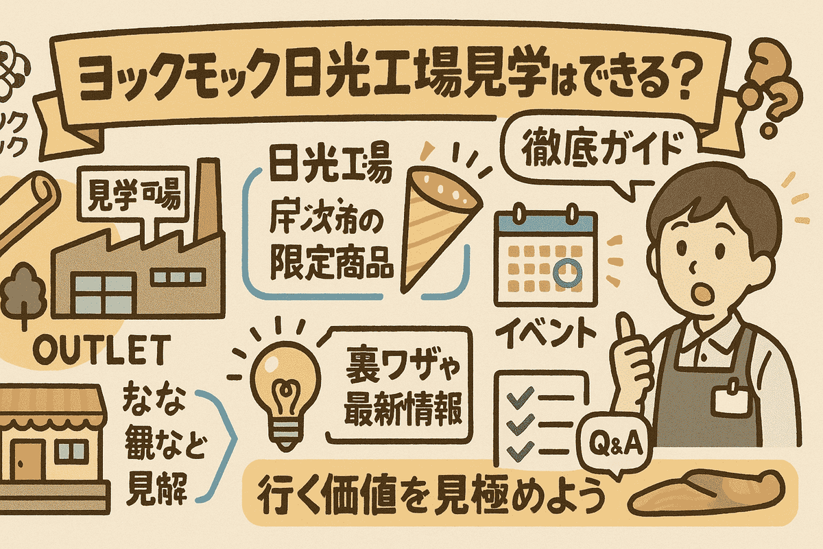 ヨックモック日光工場見学はできる?限定商品やイベント情報も徹底ガイド