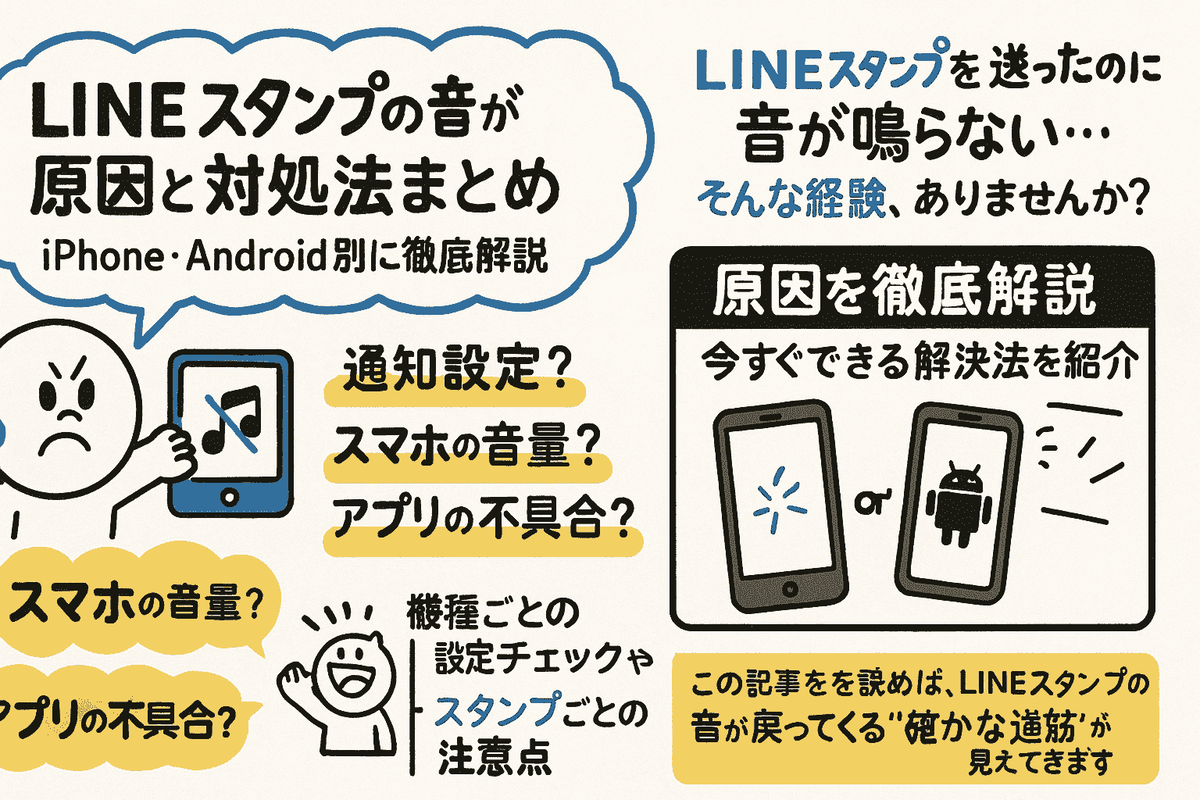 line スタンプ 音 が 出 ない