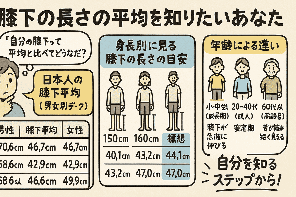 膝下 長 さ 平均