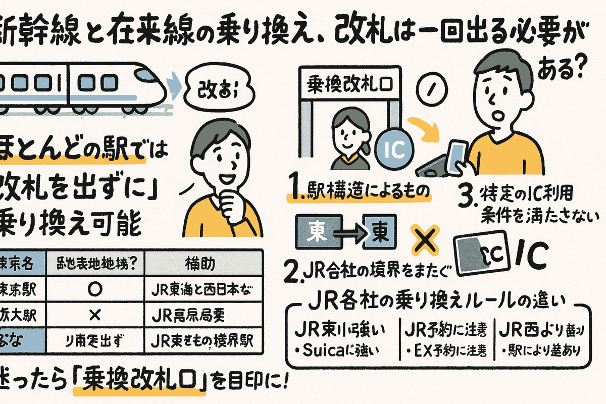 在 来 線 から 新幹線 乗り換え 切符