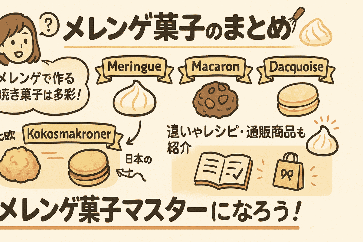 メレンゲのお菓子の名前まとめ｜ムラング・マカロン・ロッシェなど全種類を徹底解説 note’ no naka