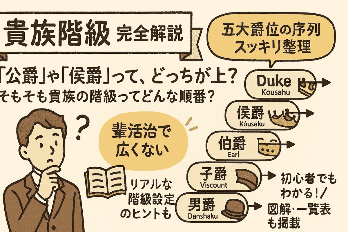 貴族階級 一覧・読み方・英語表記まで完全解説|公爵から男爵までの違いが3分でわかる - note’ no naka