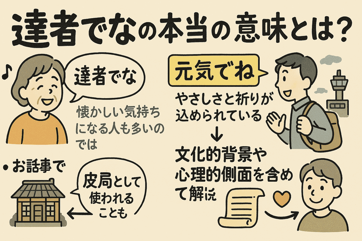 達者でな 意味