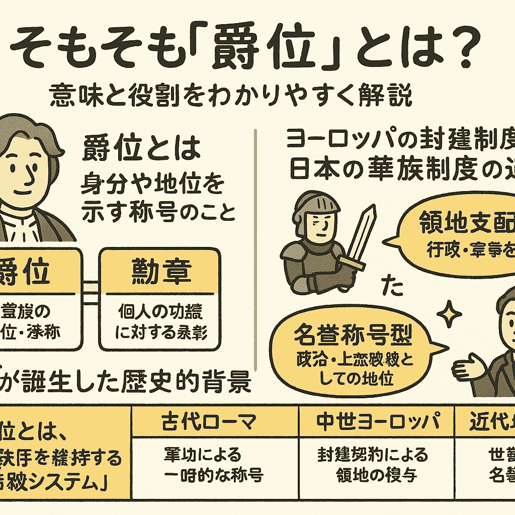 爵位の順番と読み方を完全ガイド|公爵から男爵までを一覧でわかりやすく解説 - note’ no naka