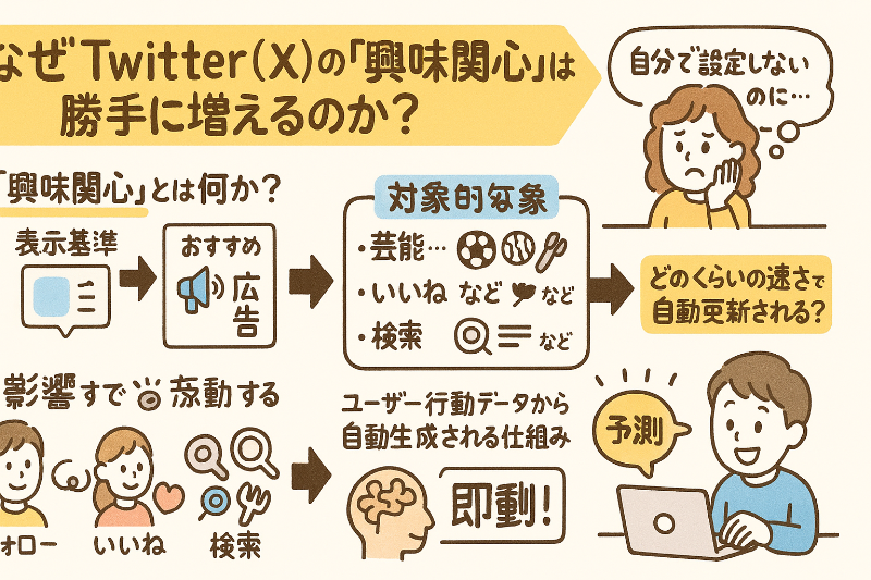 Twitterの「興味関心」が勝手に増える理由とは？削除・防止法を徹底解説【2025年版】 - note’ no naka